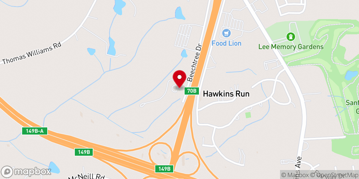 Map showing location of Journey Church of Sanford