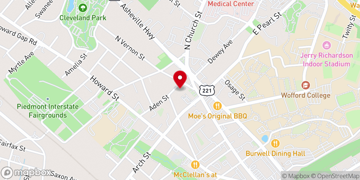 Map showing location of Church Builders Tabernacle