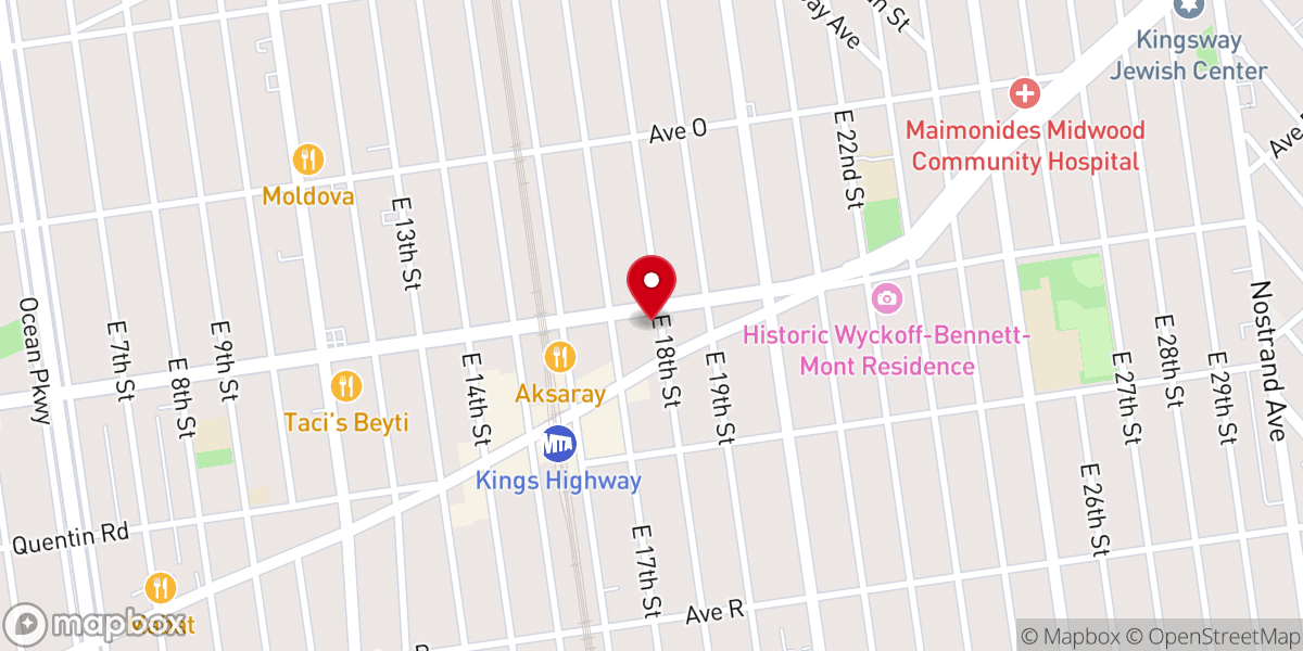 Map showing location of Three Hierarchs Greek Church Orthodox