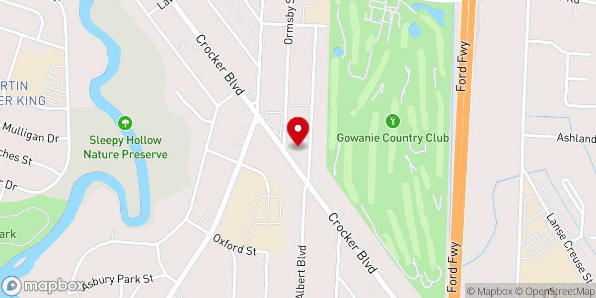 Map showing location of St Louis Catholic Parish
