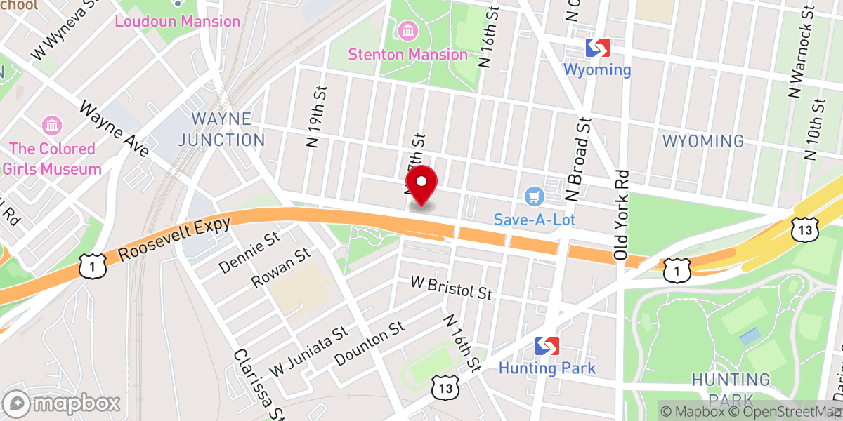 Map showing location of Christ the King Ukrainian Catholic Church