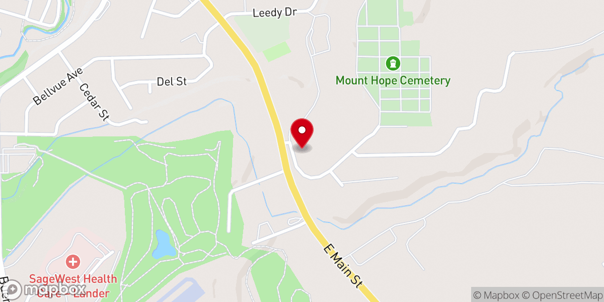Map showing location of New Hope Christian Church