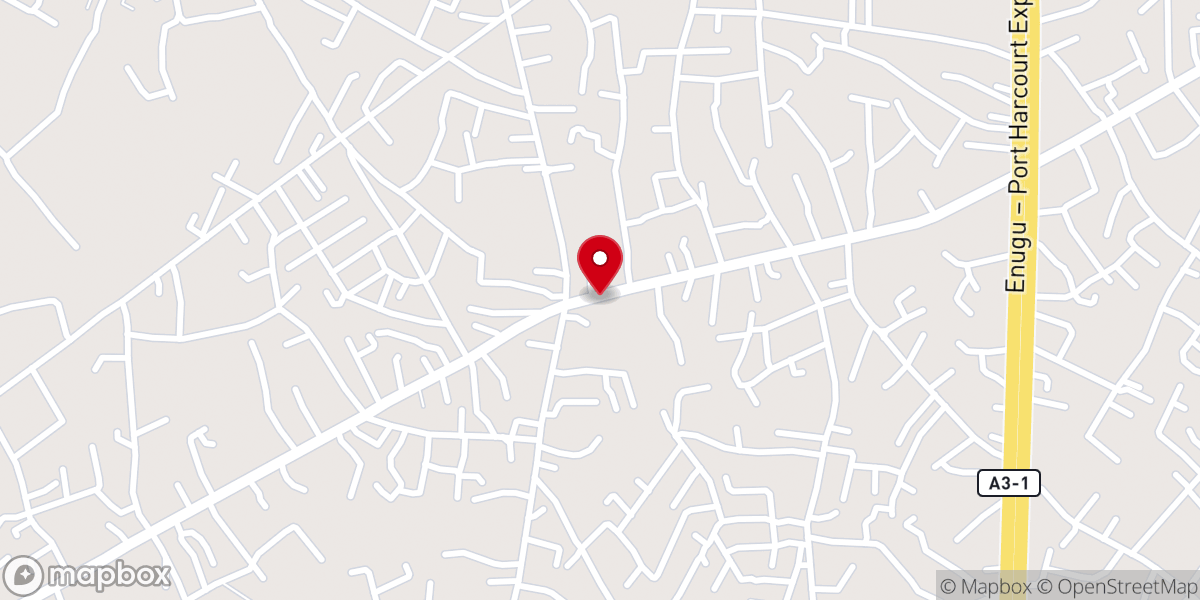 Map showing location of St Peter's Anglican church umuozuo
