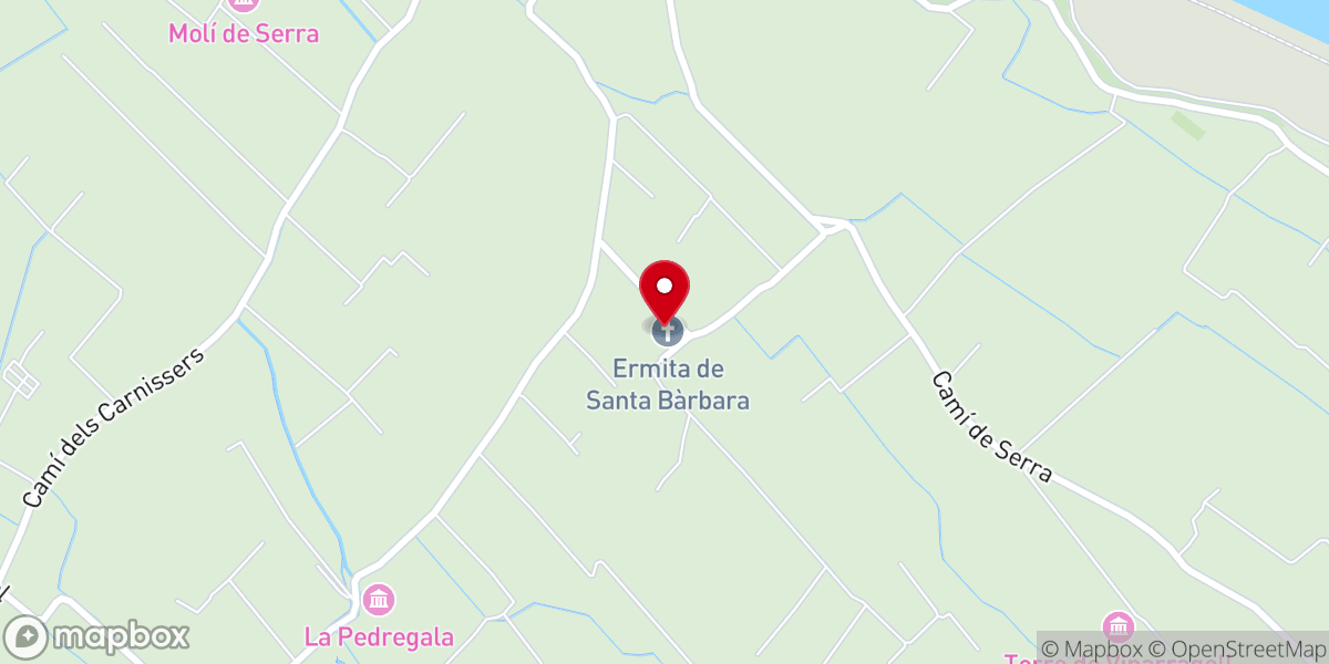 Map showing location of Parroquia de Santa Bárbara