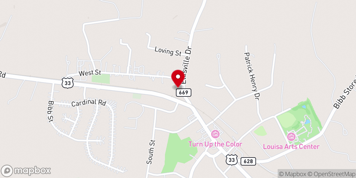 Map showing location of St James Episcopal Church