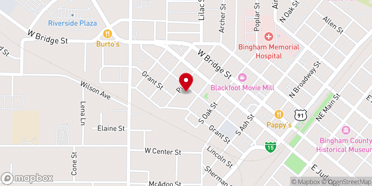 Map showing location of St Bernard's Catholic Church
