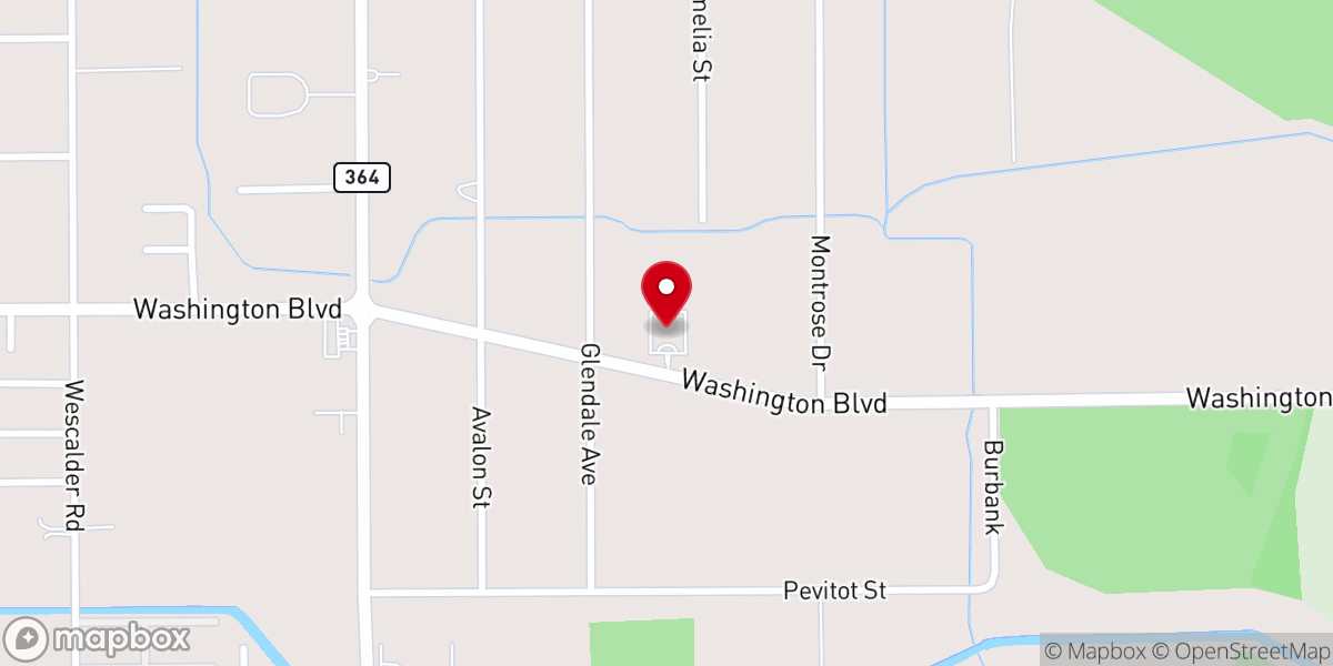 Map showing location of Gospel Tabernacle