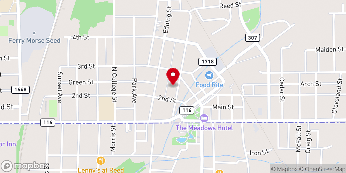 Map showing location of Willingham Center