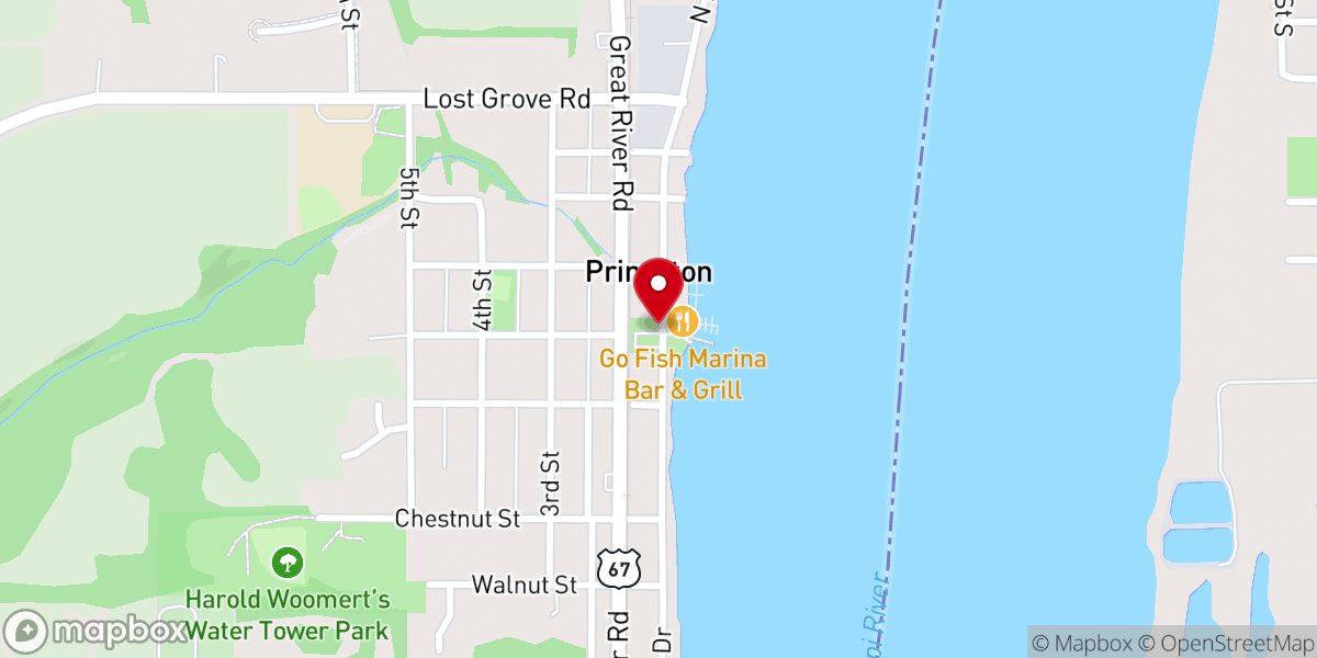 Map showing location of Community Building