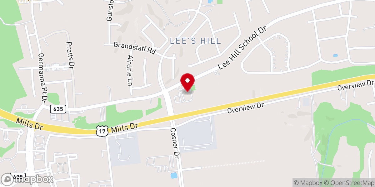 Map showing location of Jubilee Baptist Church of Virginia