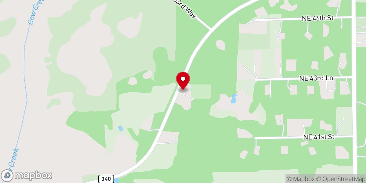 Map showing location of Mount Horeb Baptist Church