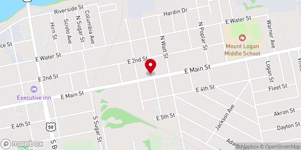 Map showing location of First United Methodist Church