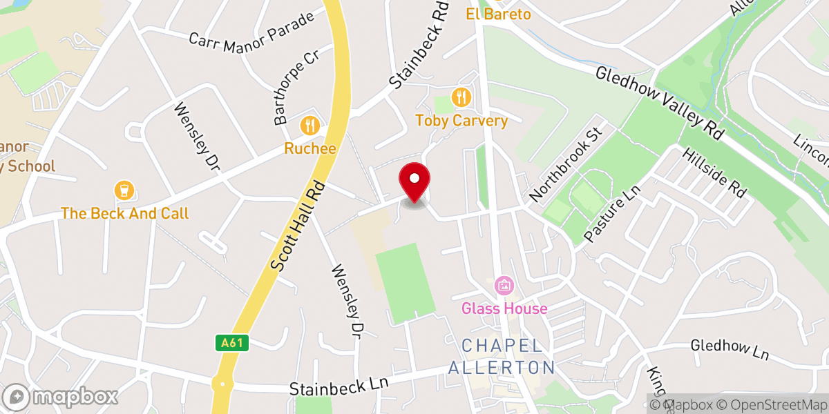 Map showing location of St Matthew’s Church