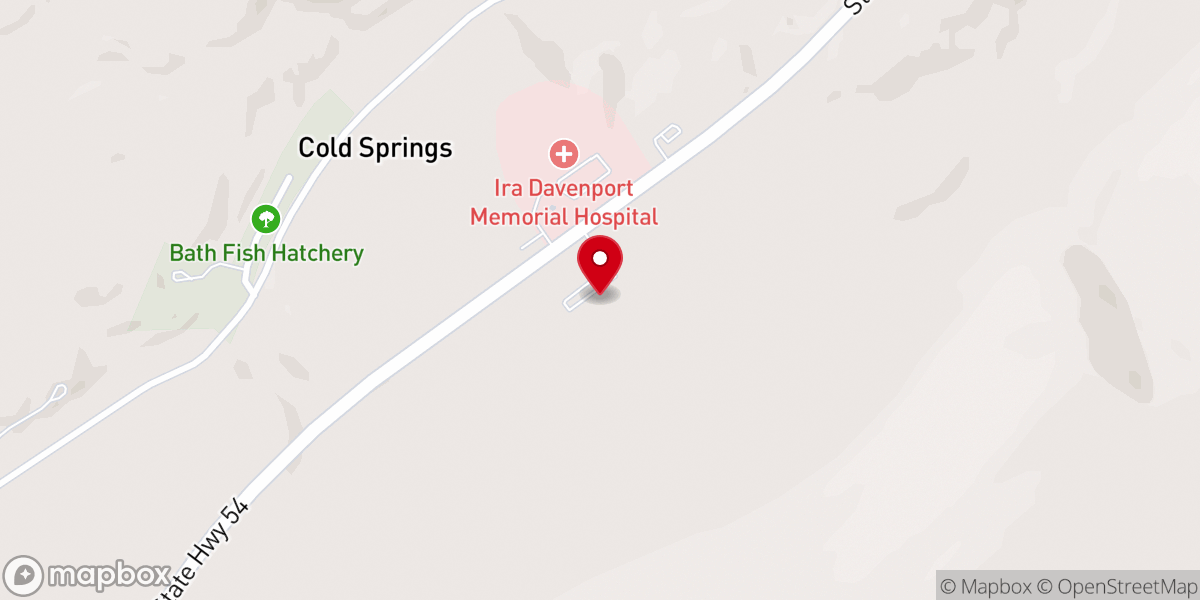 Map showing location of Harvest Baptist Church