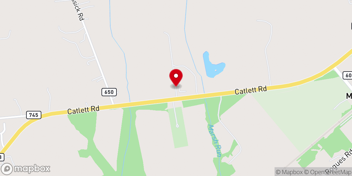 Map showing location of Dayspring Mennonite Church
