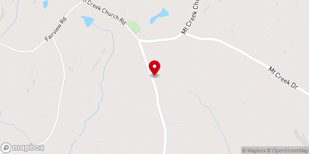 Map showing location of Mountain Creek Ministries