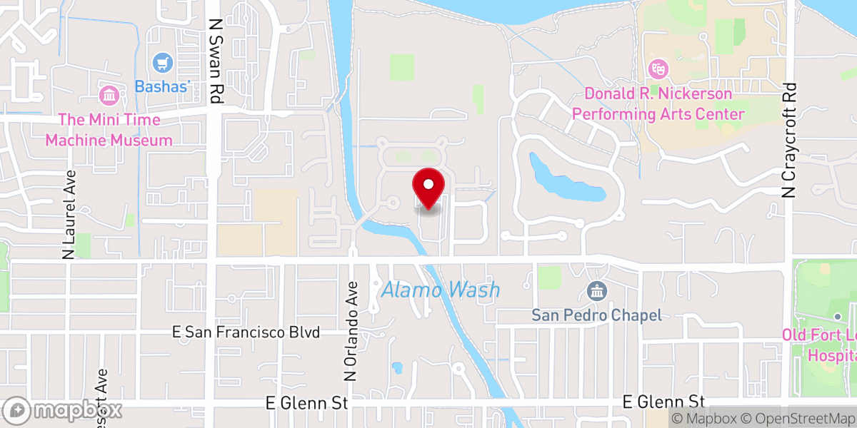 Map showing location of Faith Tabernacle Church