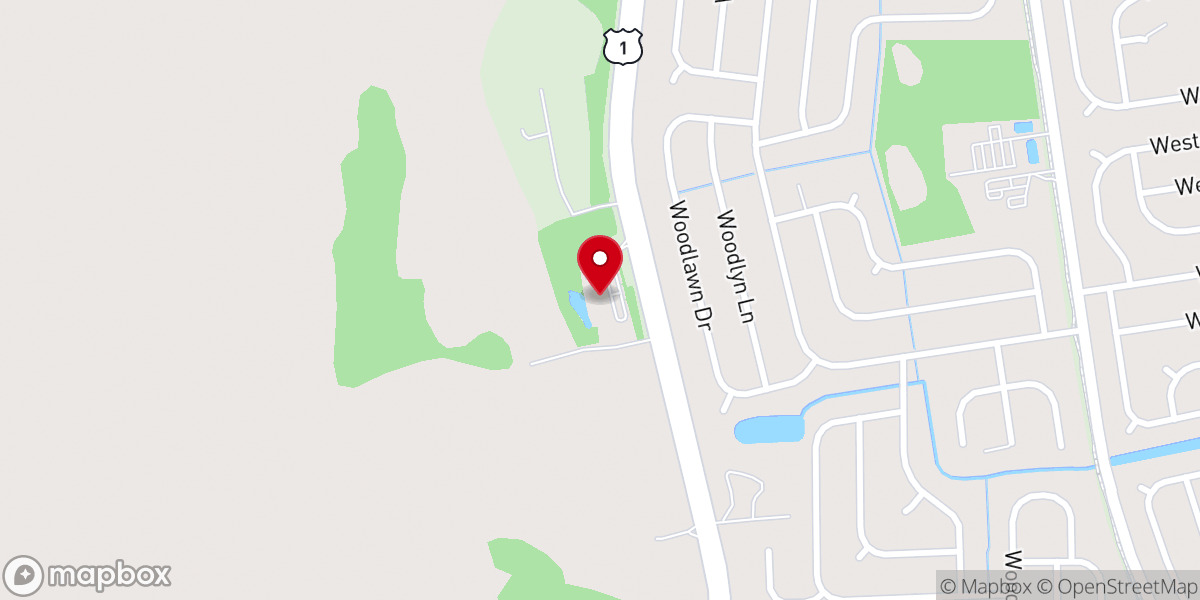 Map showing location of Christ the King Lutheran Church