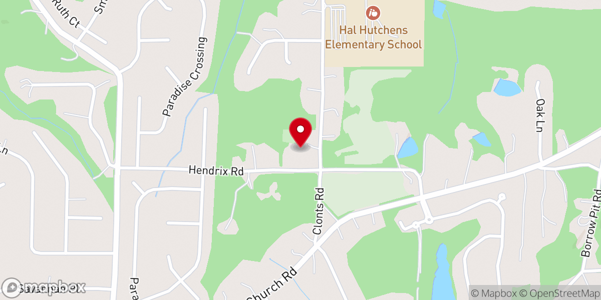 Map showing location of The Mount Zion Church