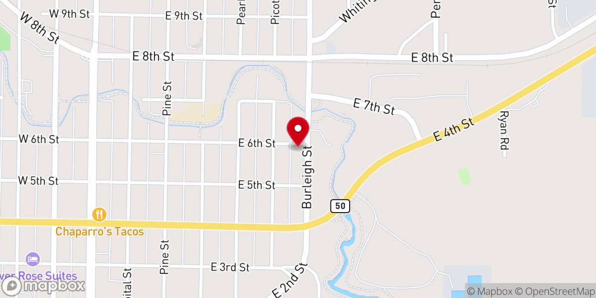 Map showing location of Abundant Life Ministries