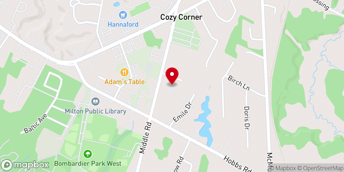 Map showing location of Harvest Baptist Church