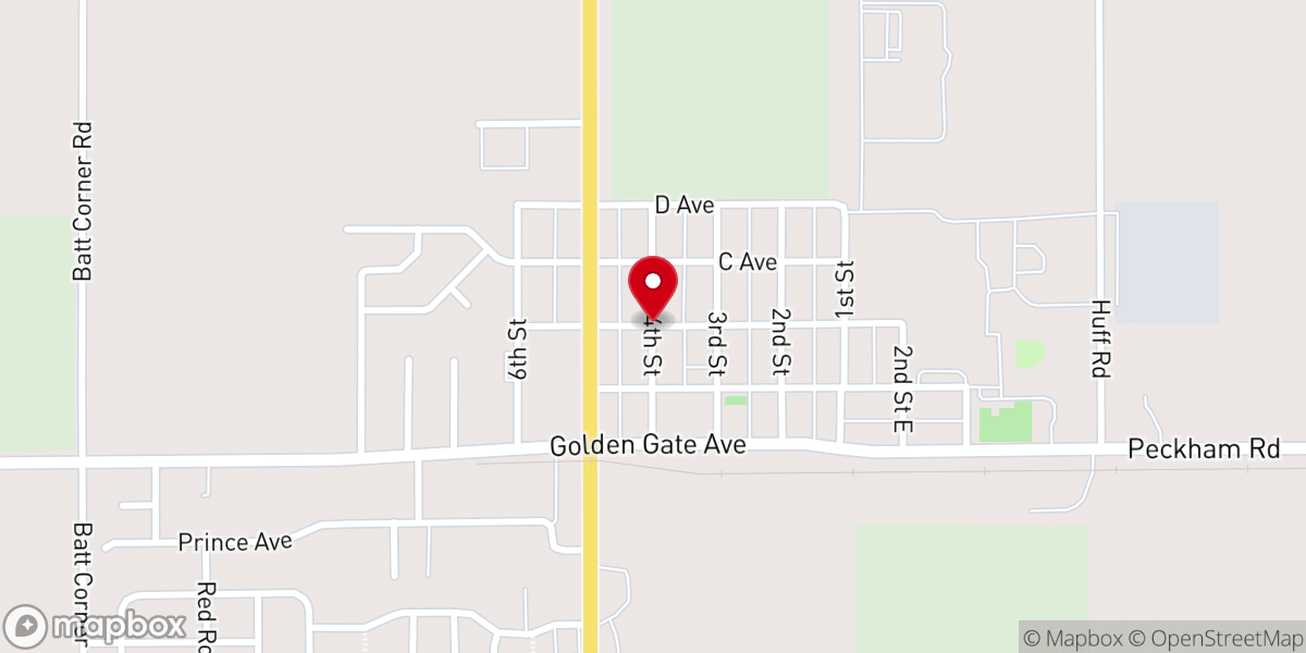 Map showing location of Wilder United Methodist Church - Food Distribution Center