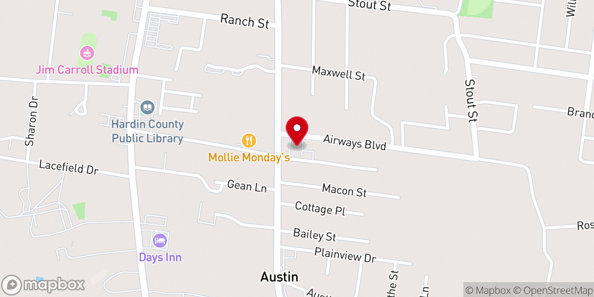 Map showing location of Peoples Tabernacle Church