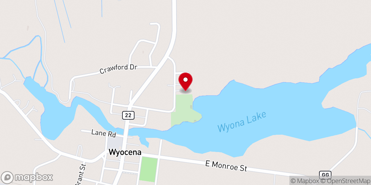 Map showing location of Dwight Clough Ministries Inc
