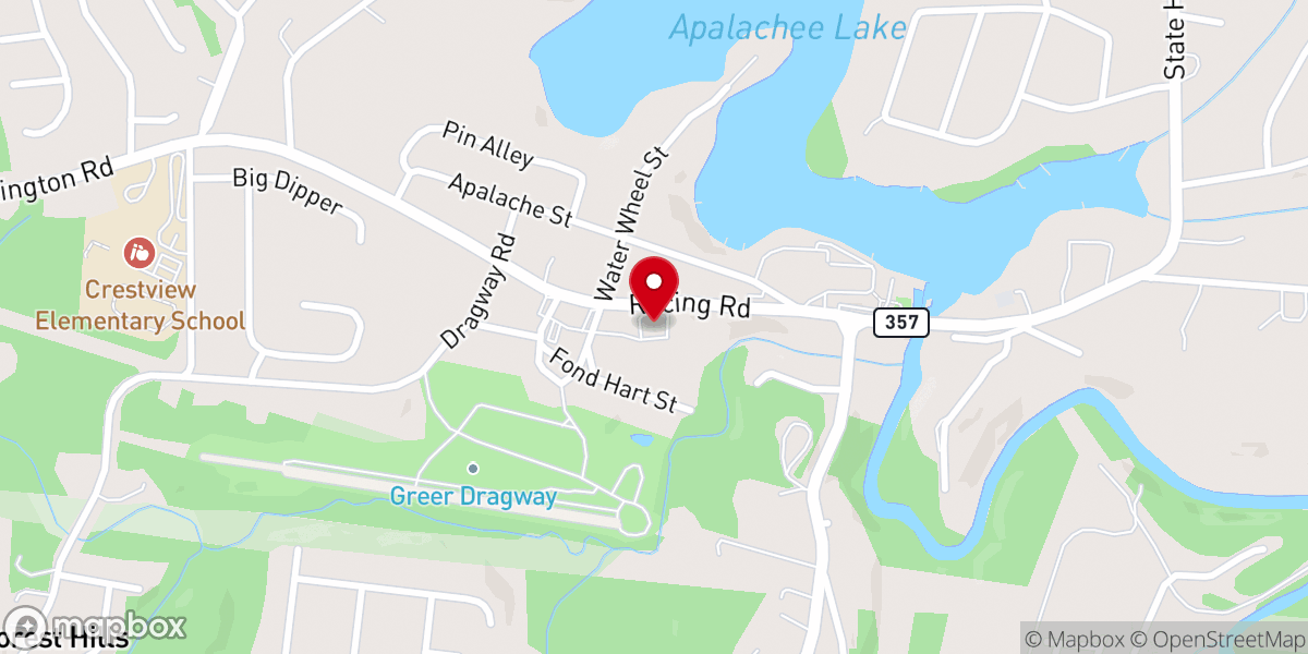 Map showing location of Rebirth Missionary Baptist Church