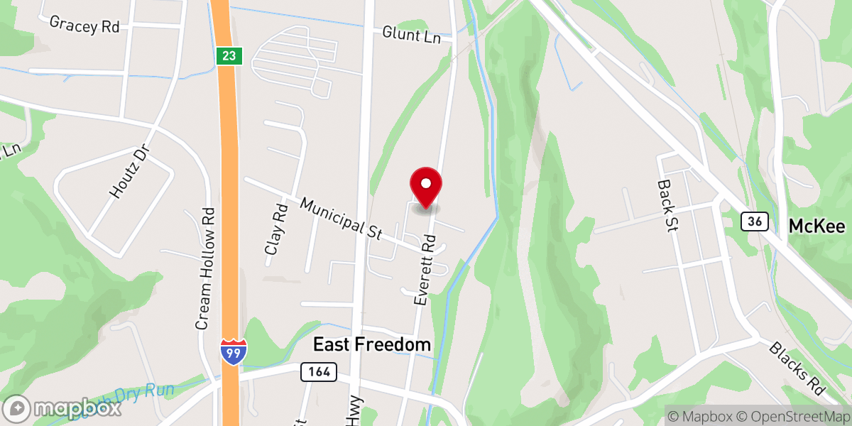 Map showing location of New Life Alliance Church