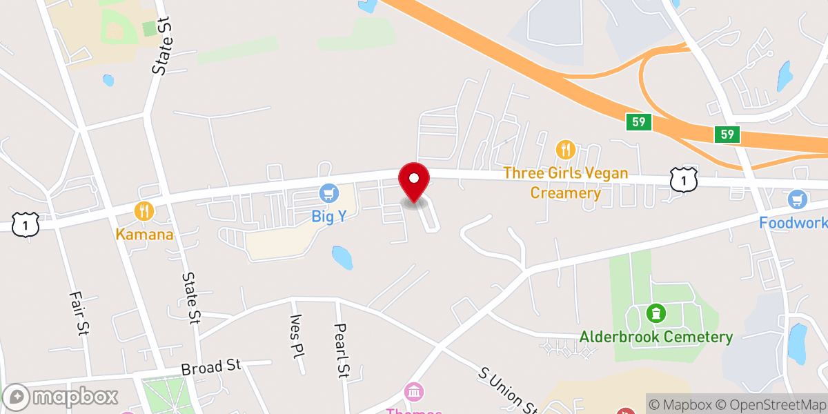 Map showing location of Shoreline Vineyard Church