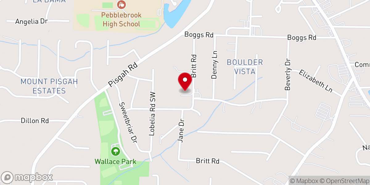Map showing location of Antioch Loving Spirit