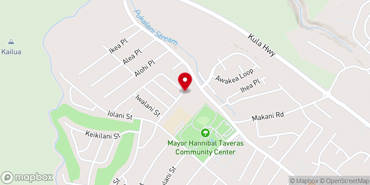 Map showing location of Community Food Pantry - Puka Naz