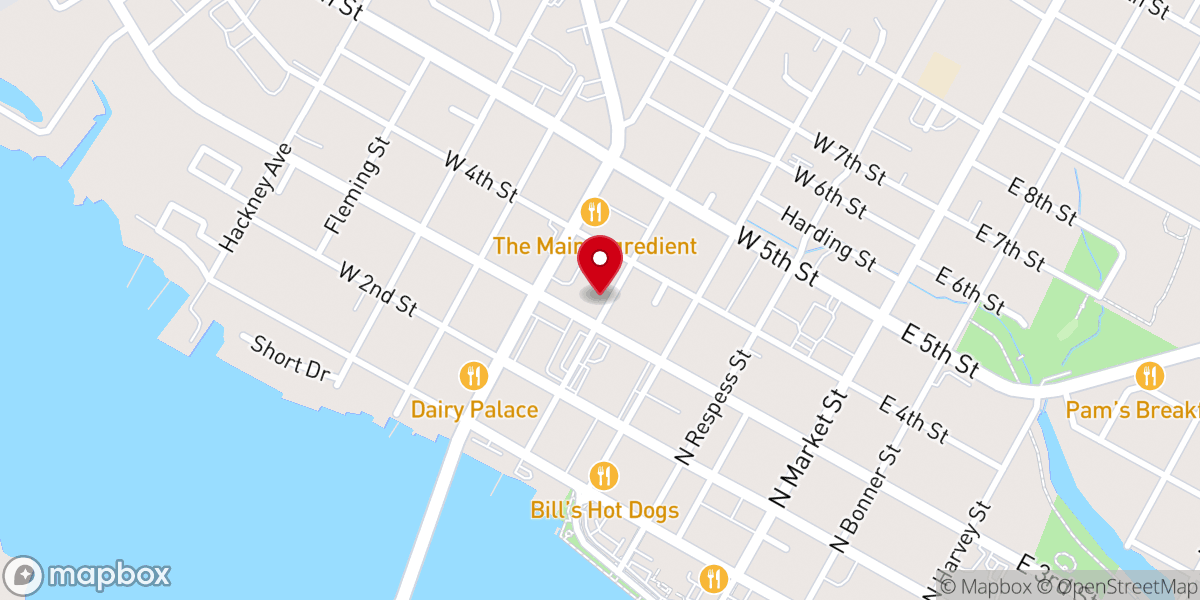 Map showing location of Little Grove Holiness Church