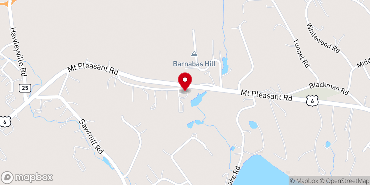 Map showing location of Christ the King Lutheran Church