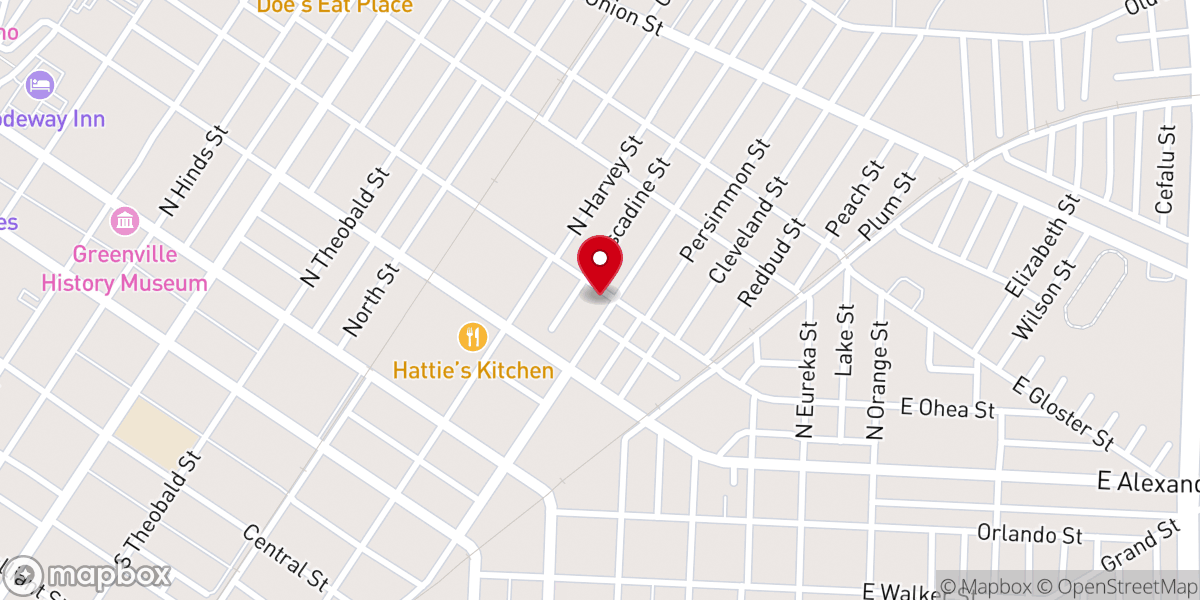 Map showing location of Agape Storage Christian Center