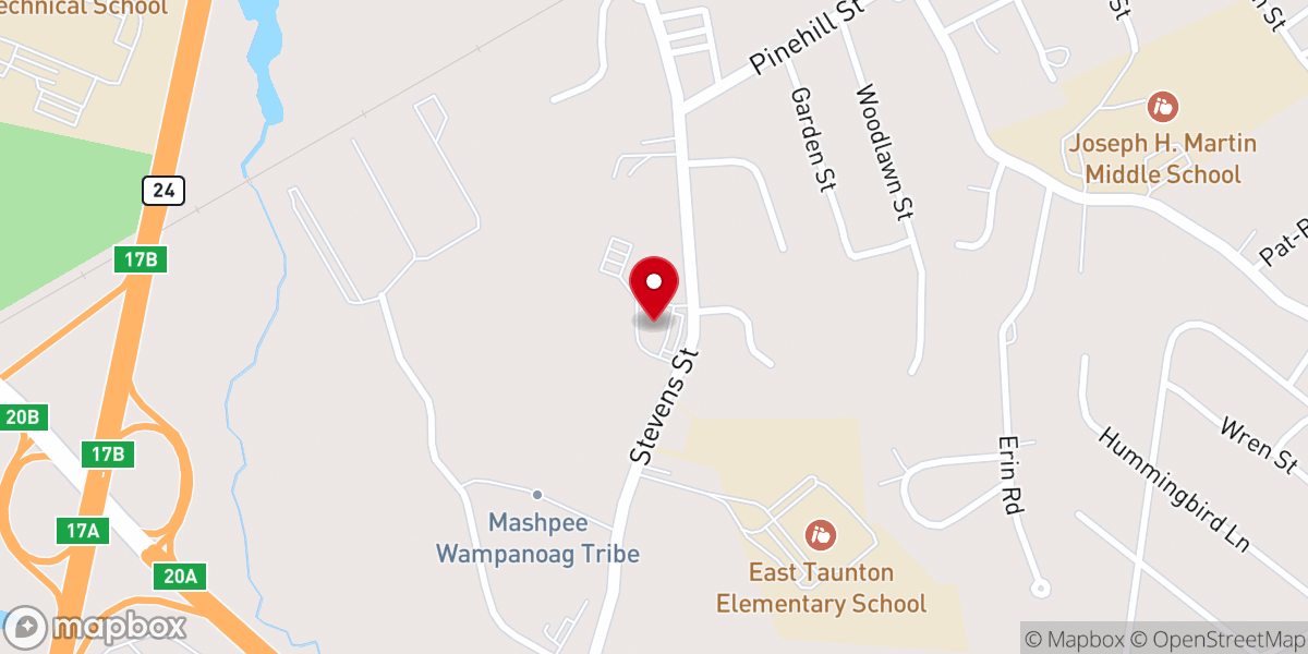 Map showing location of Christ Community Church