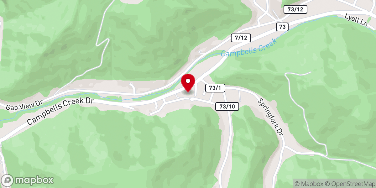 Map showing location of Spring Fork Missionary Baptist Church