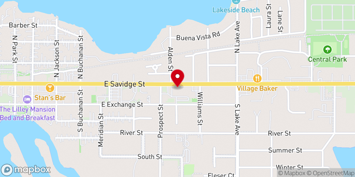 Map showing location of St Mary's Catholic Church