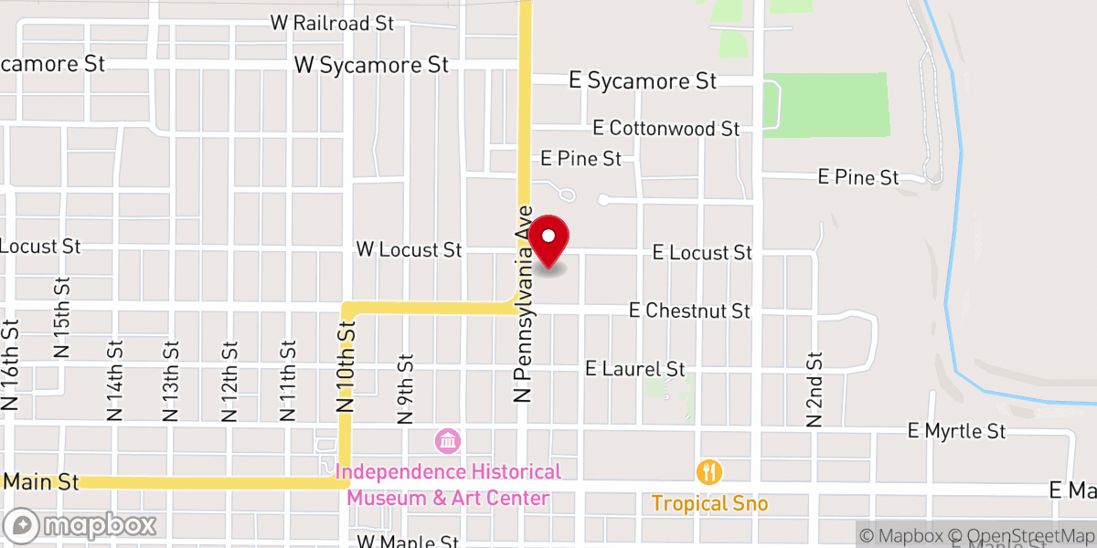 Map showing location of Independence Memorial Hall