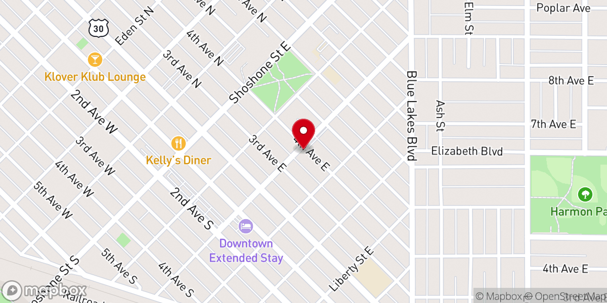 Map showing location of Olive Tree Ministry Center
