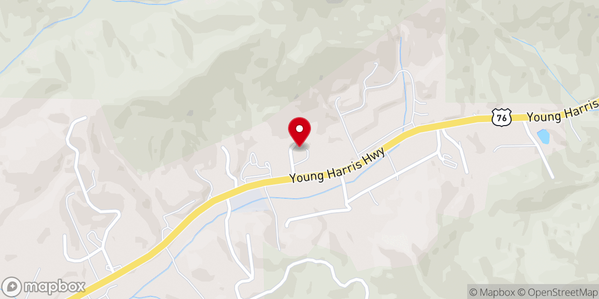 Map showing location of Mountain Presbyterian Church (USA)