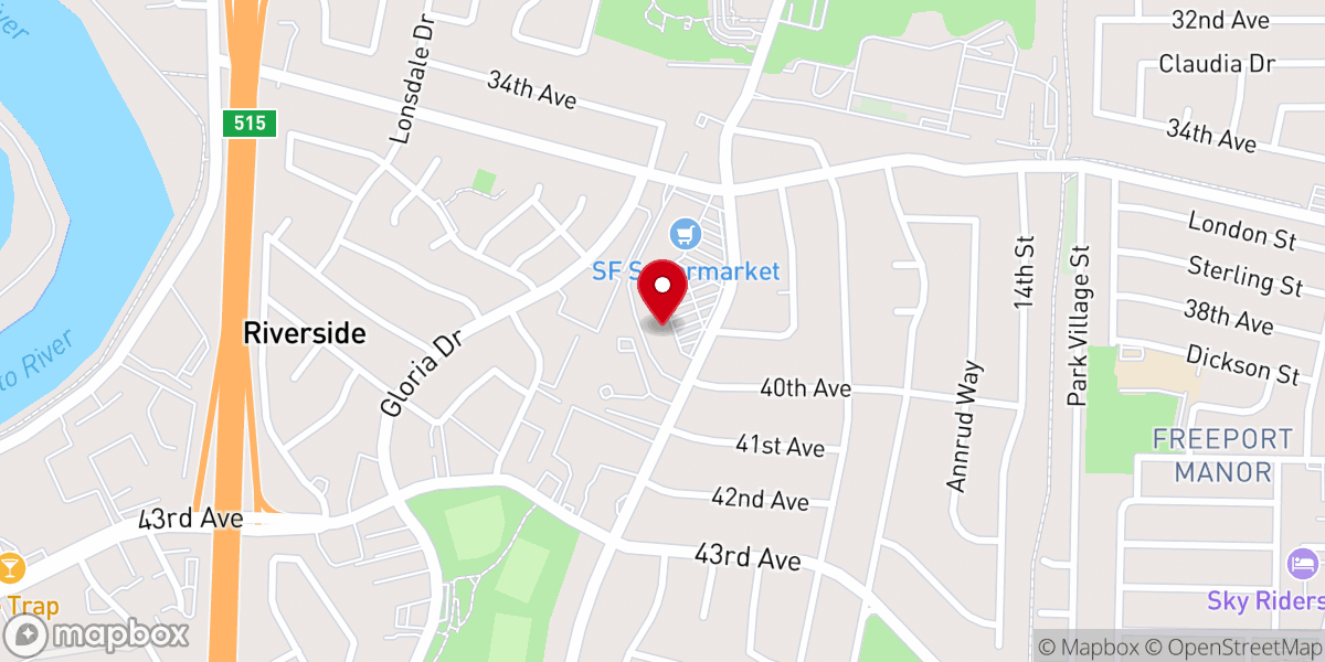 Map showing location of Boundless Freedom Project