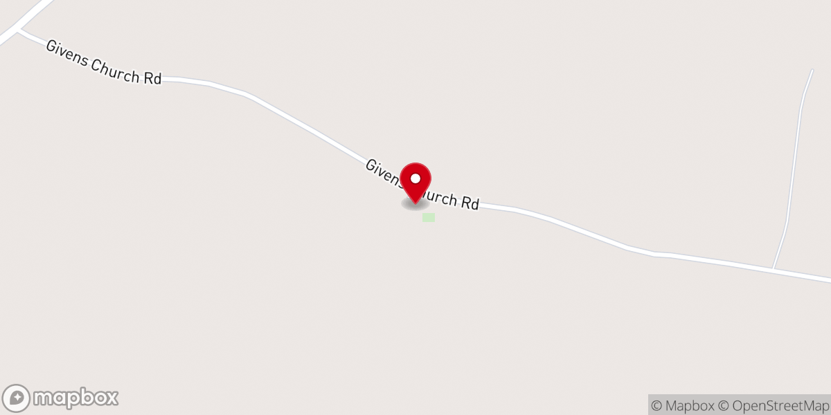 Map showing location of Church of God