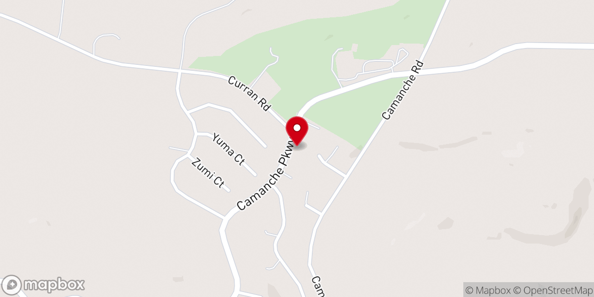 Map showing location of Camanche community Church