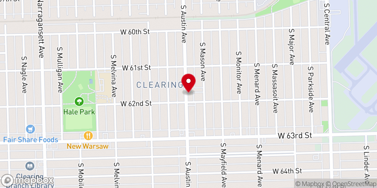 Map showing location of Saint Symphorosa's Roman Catholic Church