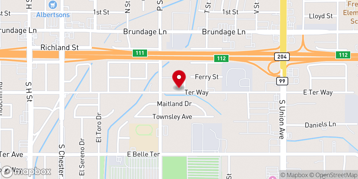 Map showing location of New Hope Temple