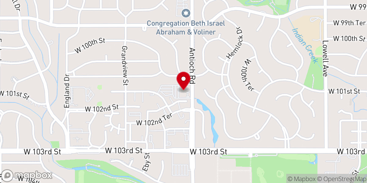 Map showing location of Legacy Christian Church - Overland Park