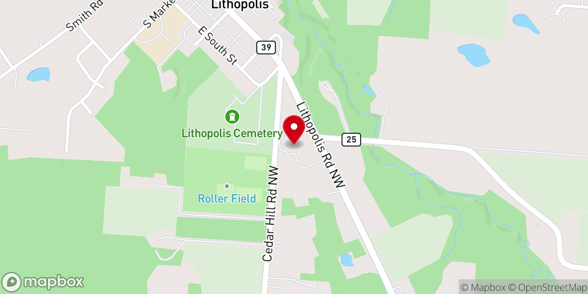 Map showing location of Bloom Baptist Church