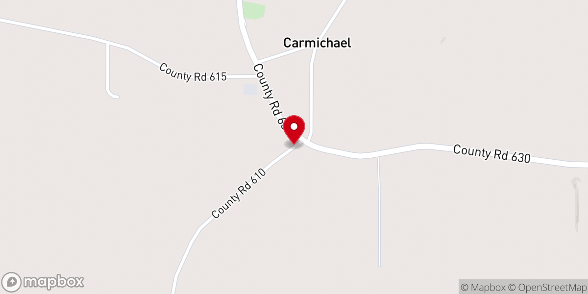 Map showing location of Mt Olive UMC